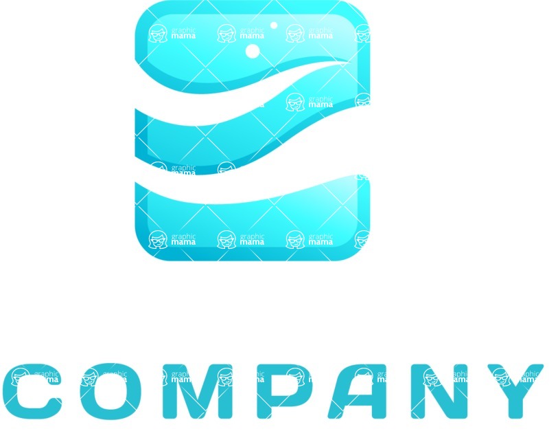 Business Logo Templates - vector graphics in a pack from GraphicMama - Modern Ocean Waves Company Logo Design